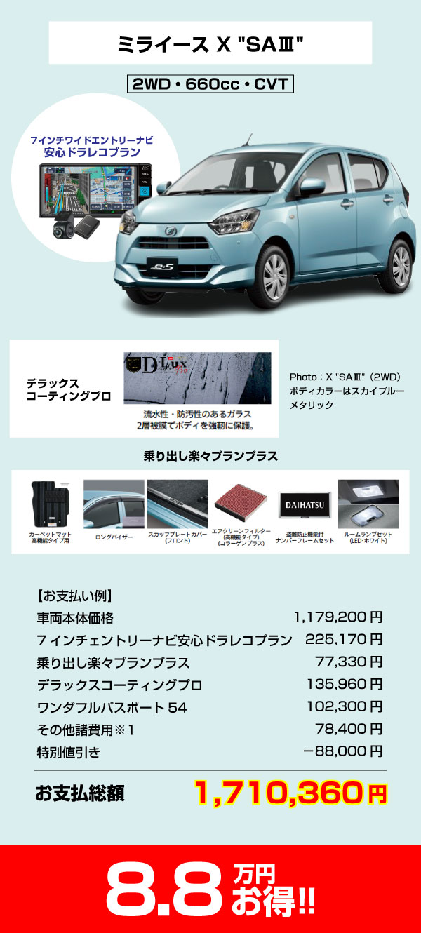 お買いドキ！全部付きパック | 鹿児島ダイハツ販売株式会社
